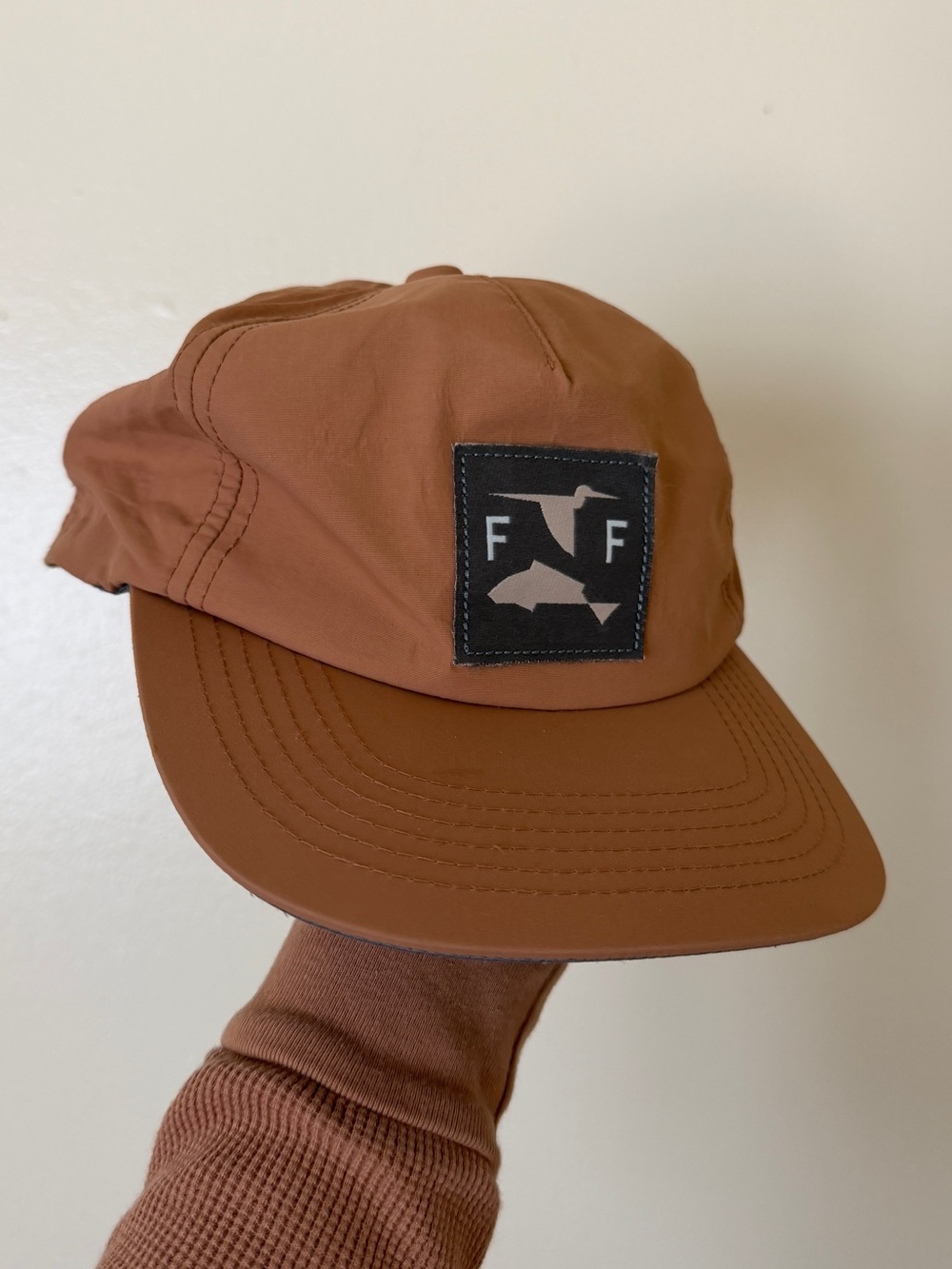 Free Fly Rust Orange Snap Back Flat Brim Hat
